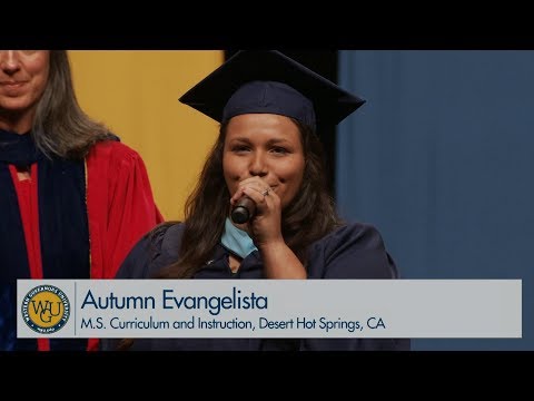 WGU 2019 Anaheim Master's Commencement - National Anthem Sang by Autumn Evangelista