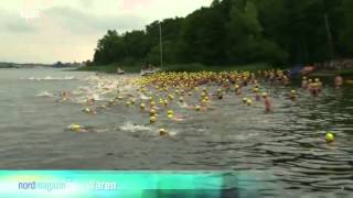 preview picture of video '45. Müritzschwimmen 2014 - internationales Freiwasserschwimmen'
