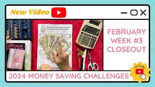 Cash Stuffing Money Saving Challenges for February Week #3 - TracEy Monster Savings on Etsy