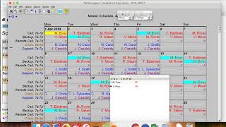 Scheduling by STAFF3 29 19