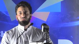 Brother Hamza Tzortzis cries as he explains that his parents are not Muslims.