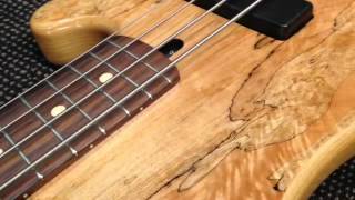 Video thumbnail for Laklan 44-01 Spalted Maple Bass. by Bass Centre