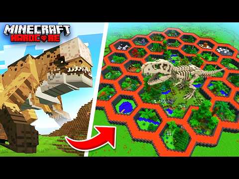 I Trapped EVERY Jurassic Dinosaur in 100 Days | Minecraft Hardcore 🦖