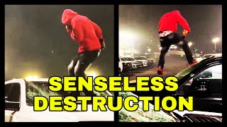 Thug Destroys Cars At California Dealership During 'Takeover'