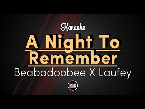 Beabadoobee X Laufey - A Night To Remember (Karaoke with Lyrics)