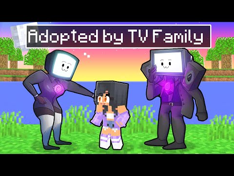 Aphmau Fan - Aphmau ADOPTED by TV MAN FAMILY in Minecraft! - Parody Story(Ein, Aaron KC GIRL)