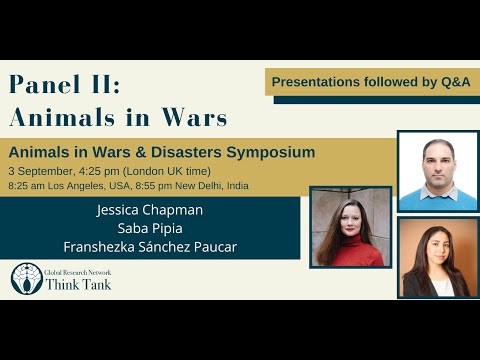 , title : 'Panel II - Animals in Wars ||  Animales en Guerras'