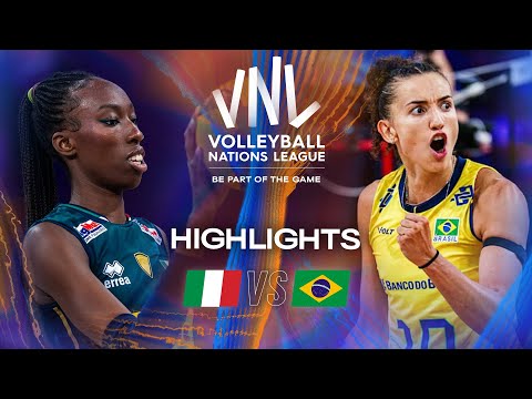 Italy 🇮🇹 vs. Brazil 🇧🇷 - Gold Match | Women's VNL 2025 - Highlights