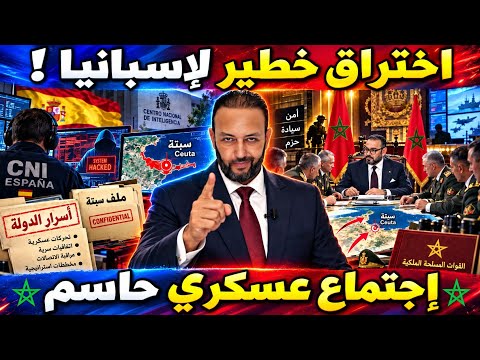 المغرب يخترق المخابرات الإسبانية و يكشف أسرار الدولة في ملف سبتة، و الملك يرد باجتماع عسكري حاسم