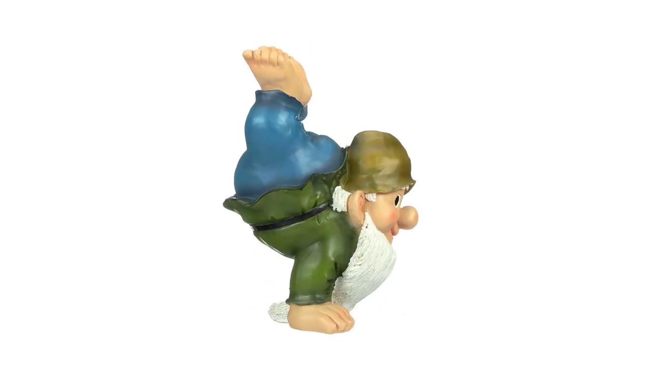 Handstand Henry the Garden Gnome Statue Video