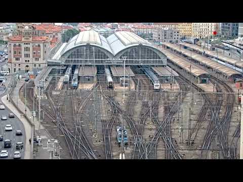 Hlášení Praha hlavní nádraží - Mezistátní RJ 1221 Regiojet do stanice Split, 5.6.2022