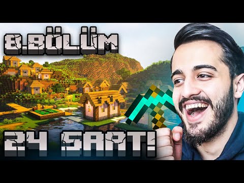 24 SAAT BOYUNCA KÖY YAPTIK! İÇİNDEN DERE GEÇİRDİK! FULL EMEK YENİ KÖYÜMÜZ! Minecraft 8. Bölüm