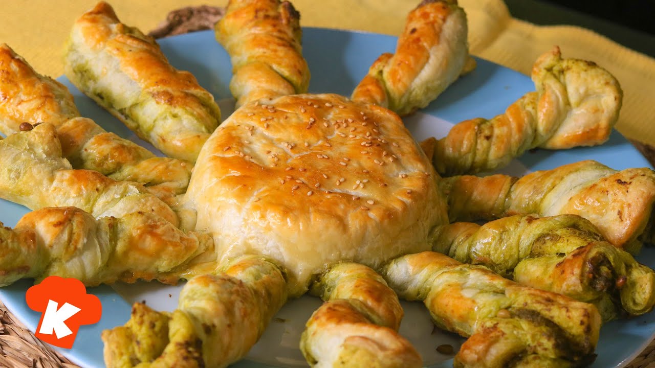 Watch Como Hacer un Girasol de Hojaldre con Pesto y Queso un receta fácil y deliciosa ?? Now Como Hacer un Girasol de Hojaldre con Pesto y Queso un receta fácil y deliciosa ??