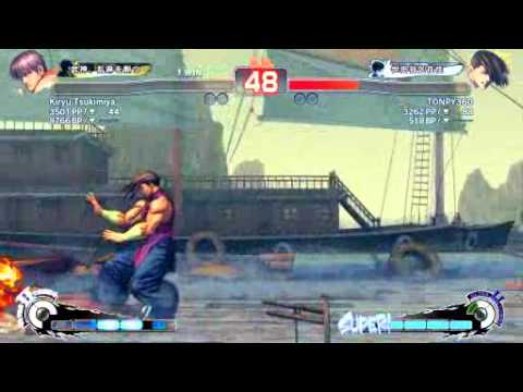SSF4 AE: Kiryu Tsukimiya (Guy) vs Tonpy (Yang) - Ustream Set