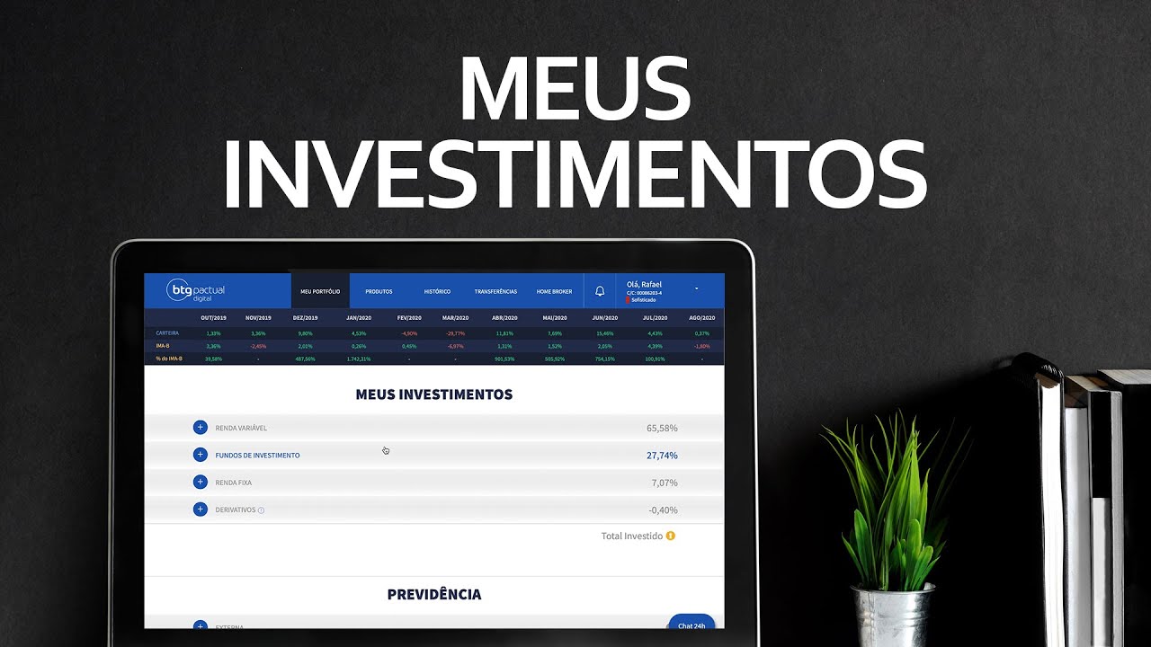 Como acompanhar seus investimentos na sua conta do BTG Pactual.