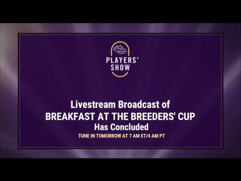 Breakfast at the Breeders' Cup Sunday October 28