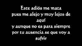 Presiento que voy a llorar lyrics