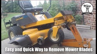 Easy Quick and Safe Way to Remove Mower Blades