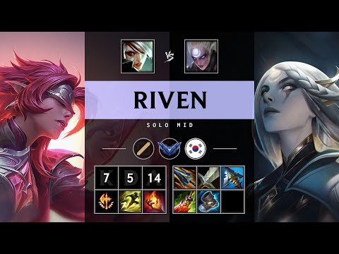 Riven Mid vs Diana - KR Diamond Patch 25.11