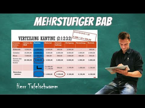Mehrstufiger BAB - Hilfskostenstellen mit Schlüssel verteilen - super einfach erklärt mit Beispiel