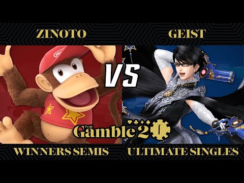The Gamble 2 Top 8 - Zinoto (Diddy Kong) vs. Geist (Bayonetta) - SSBU
