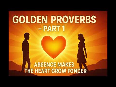 Golden Proverbs | Absence Makes the Heart Grow Fonder | Origin, Meaning & Example- Part 1