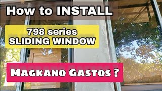 4x4 SLIDING WINDOW with Screen ( 798 series ) Glass Aluminum + MAGKANO PRESYO