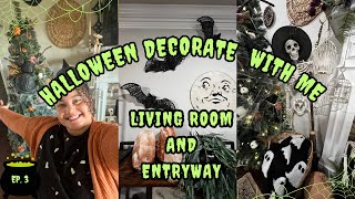 HALLOWEEN DECORATE WITH ME | LIVING ROOM & ENTRYWAY | COTTAGE WITCH THEME | & SPECIAL ANNOUNCEMENT!