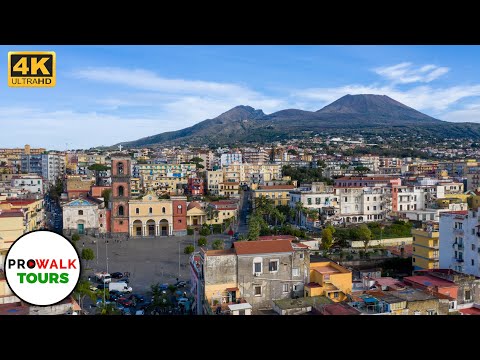 Resina Market of Herculaneum - Ercolano, Italy  | 4K Walking Tour