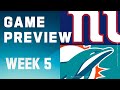 New York Giants vs. Miami Dolphins | 2023 Week 5 Game Preview