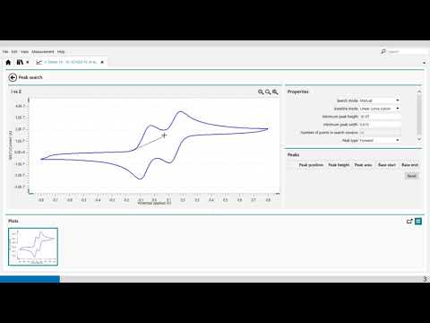 Metrohm Autolab NOVA 2 – Peak Search