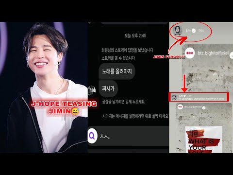 🔴one minute ago!!! Jimin FORGOT the Music on His IG Story… and J-Hope’s Reaction Was HILARIOUS