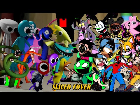 FNF All Rainbow Friends Chapter 2 Vs Pibby ALL PHASES Sings Sliced Song | Friday Night Funkin'