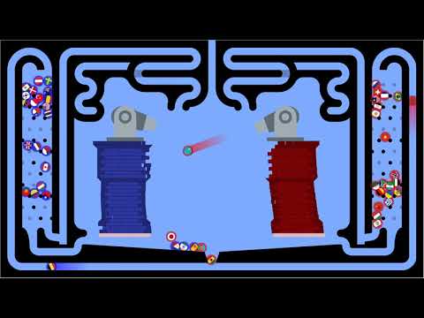 Castle Destruction 2 - WORLDBALL Marble Race: Epic Battle Royal