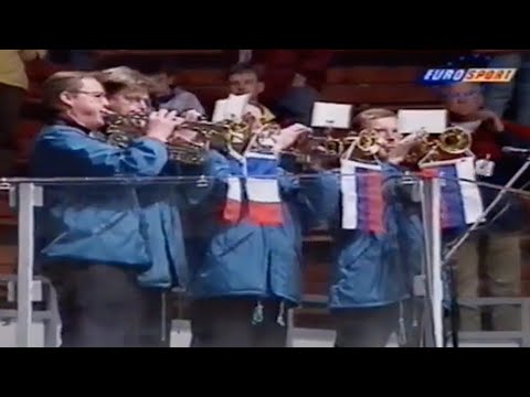Russia vs France 1995 Russian Anthem (Trumpet Version) Gävle 26.04.1995