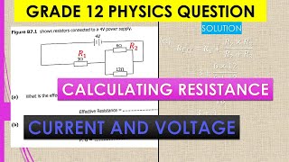 Calculating Resistance, Current, and Voltage in ONE Easy Lesson!