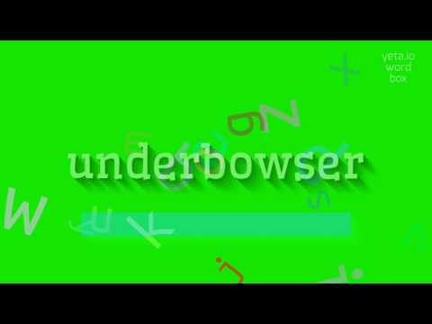 UNDERBOWSER - HOW TO PRONOUNCE IT? #underbowser