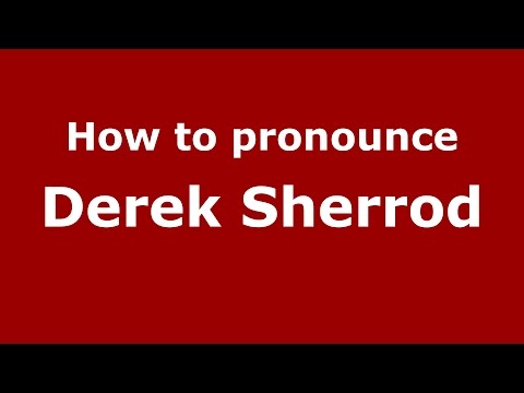 How to pronounce Derek Sherrod (American English/US)  - PronounceNames.com