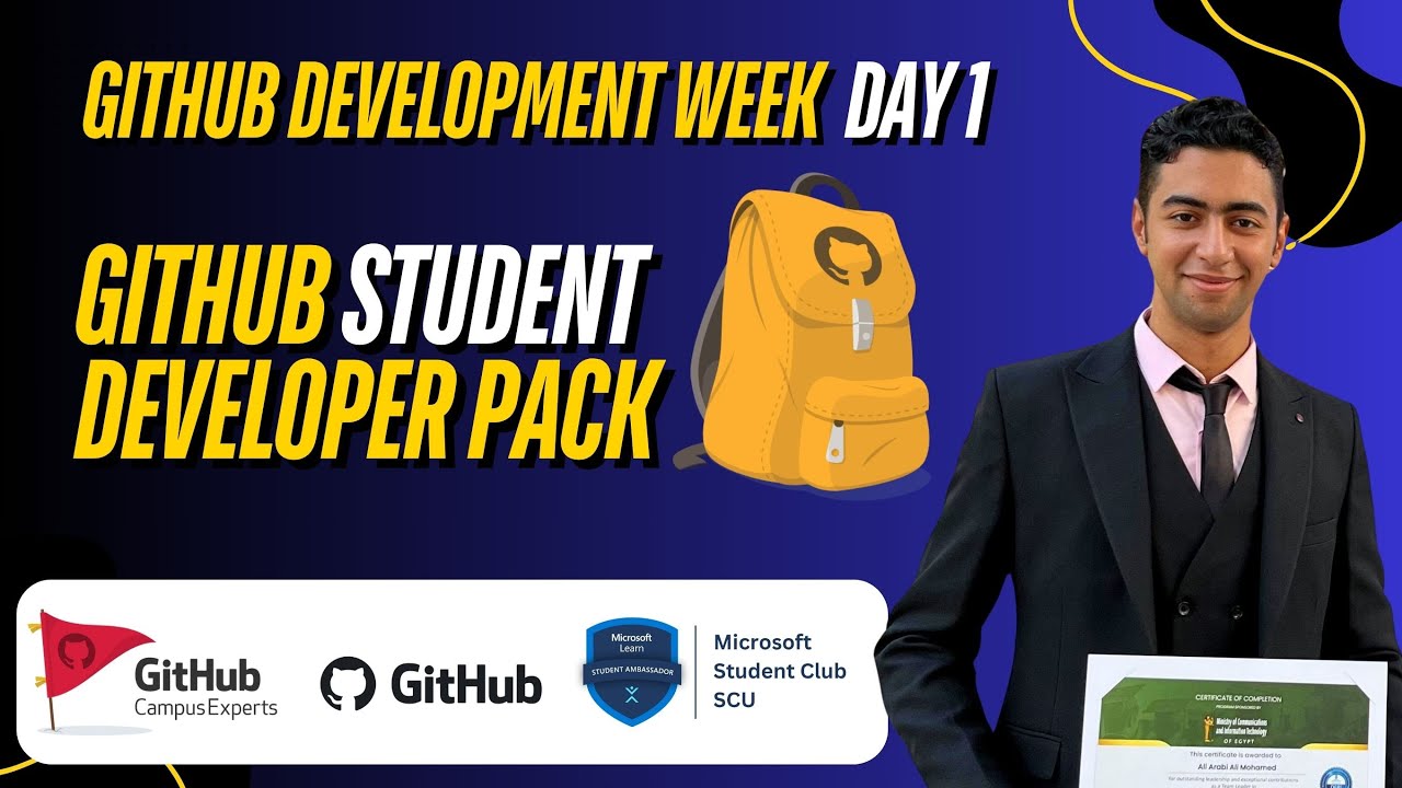 GitHub Development Week | Day 1 | GitHub Student Developer Pack | +3000 $