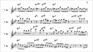 Sonny Rollins Strode Rode Solo Transcription