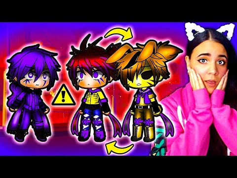 💜💛 GlitchTrap Without His Suit for 24 Hours! 💜💛 Afton Family FNAF Gacha Life Mini Movie Reaction