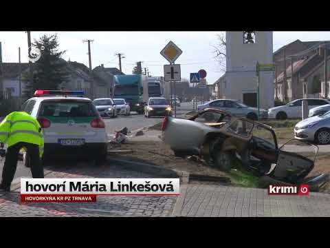 Trabant sa zrazil s políciou - Kúty