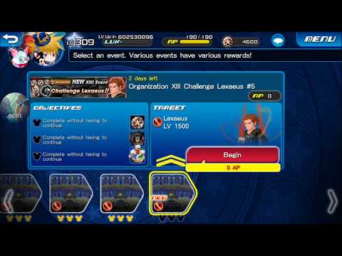 [KHUx Event] New XIII Event Challenge Lexaeus - Organization XIII Challenge Lexaeus #5 (Not Cleared)