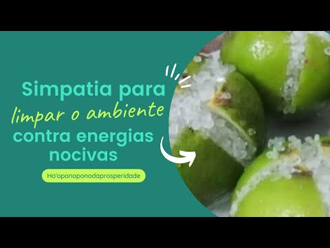 Simpatia do limão com Sal grosso para afastar energias nocivas do ambiente. Limpeza energética.