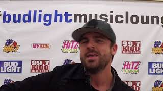Jackson Michelson in the Bud Light Music Lounge