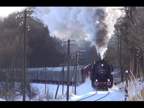 Winterdampf - Westerwald-Rundfahrt mit Dampflok 52 1360-8 / 07. Februar 2015