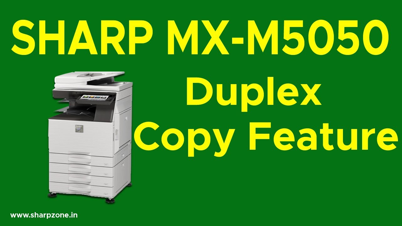 Sharp MX-M5050 Duplex Copy Function | How to do Duplex copy in Sharp MX-M5050 Photocopier