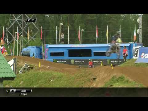 Arnaud Tonus passes Jeffrey Herlings & Antonio Cairoli for the lead - MXGP of Latvia...