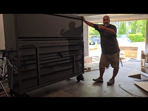 72 inch U.S. General Series 3 Tool box & Hutch from Harbor Freight Pick up & Assemble, Slate Gray
