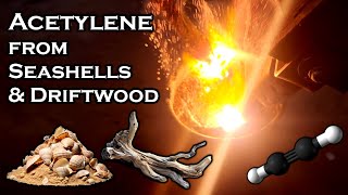 Acetylene Gas from Sea Shells and Driftwood